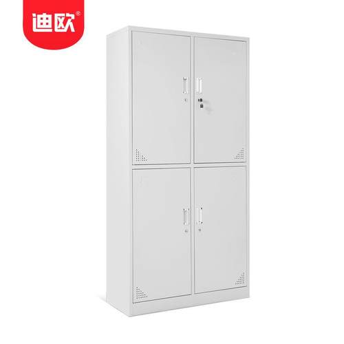钢制加厚锁员工带四门更衣体存包储物柜 健身育馆学生更宿舍四门