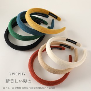 高颅顶发箍女发卡黑色洗脸头箍女款 高级感发捆头饰品发窟2023新款