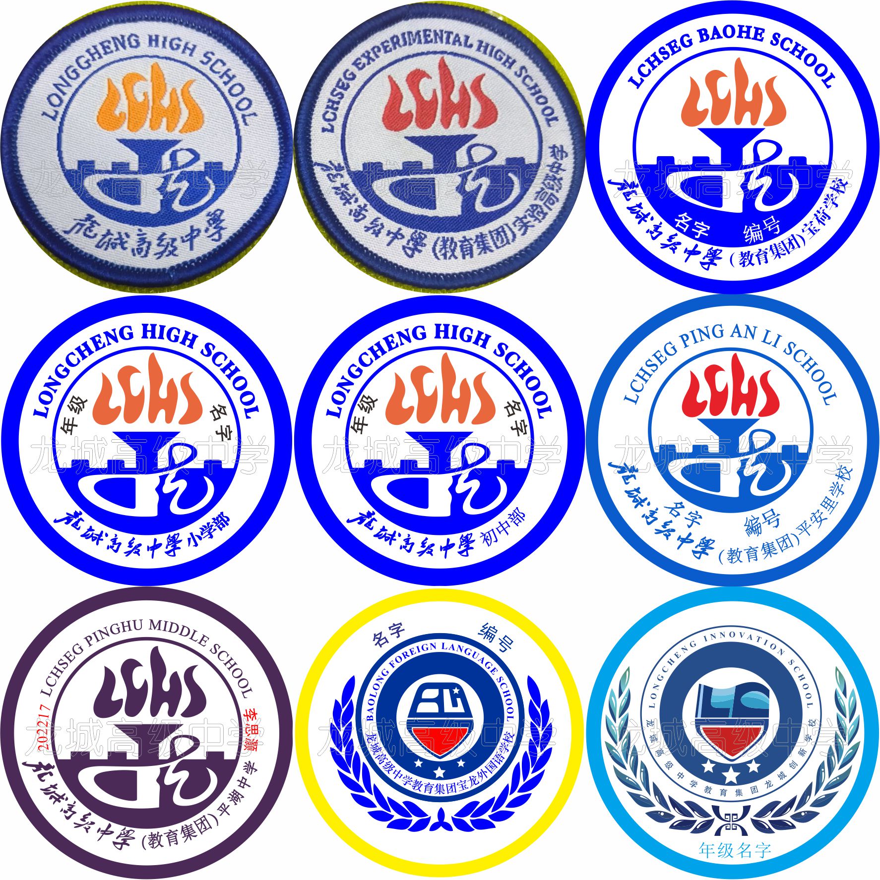 深圳校徽龙城实验学校宝荷平湖