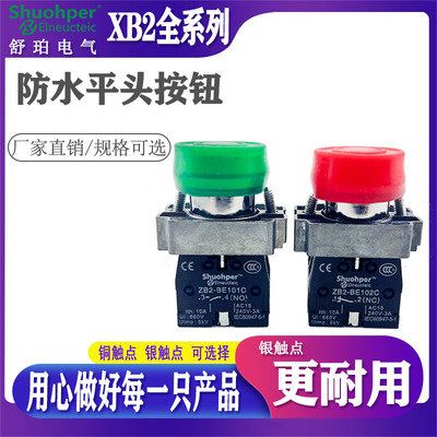 中性金属防水按钮开关XB2-BP31C