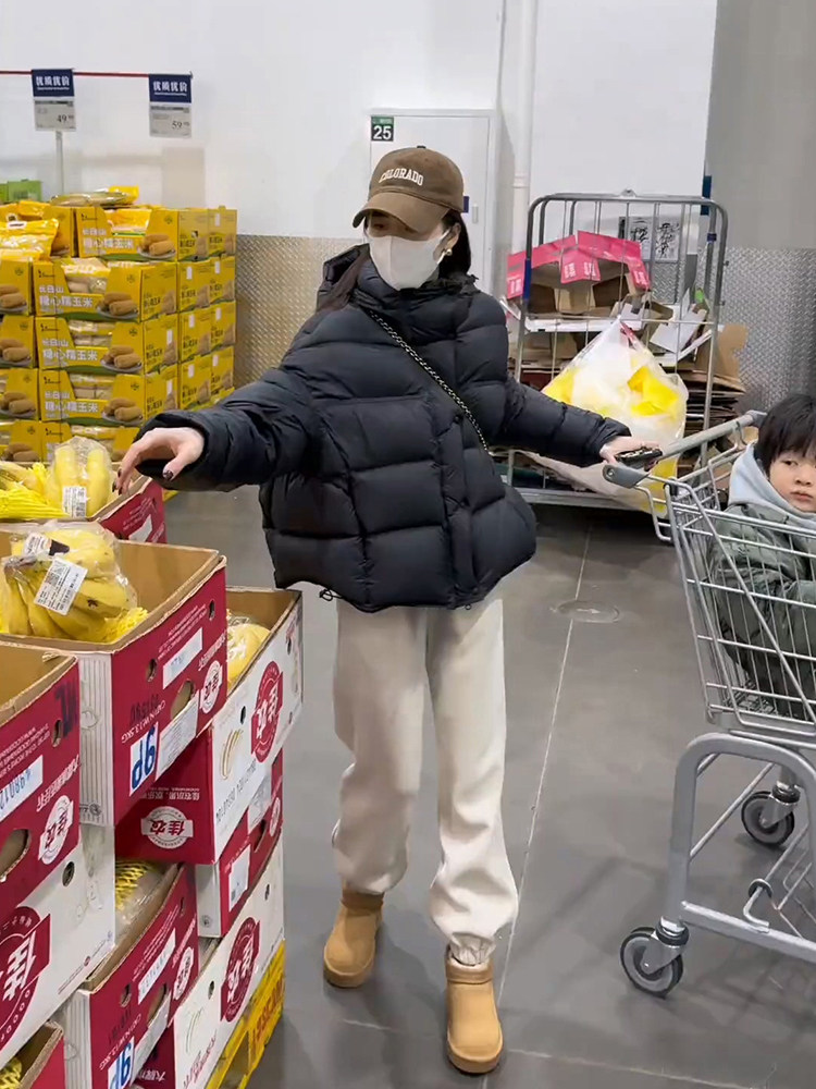 加绒羊羔绒运动裤女冬季2025新款加厚保暖棉裤休闲束脚哈伦卫裤子