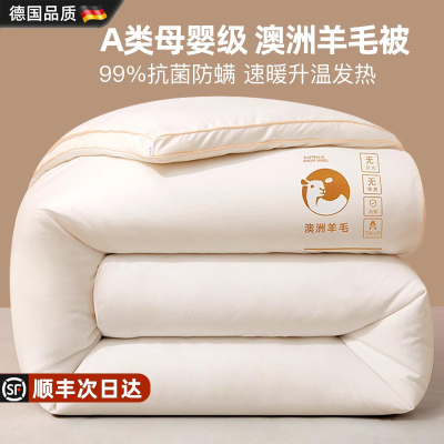 德国进口保暖加厚保暖纯羊毛被子