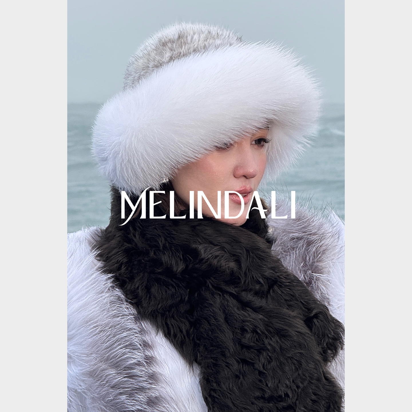 【梦中情帽】黑标原色银十字水貂帽顶灰狐狸毛帽檐皮草帽