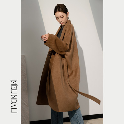 MelindaLi骆驼绒大衣
