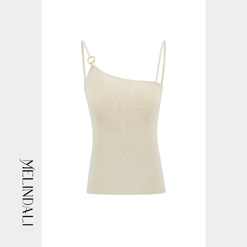 MELINDA LI【进店B败口碑吊带】ins博主百搭高弹力一体针织背心