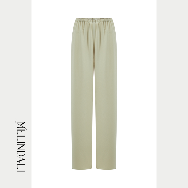 MELINDA LI【果冻裤】夏季B备醋酸凉感垂感显瘦空气神裤阔腿裤