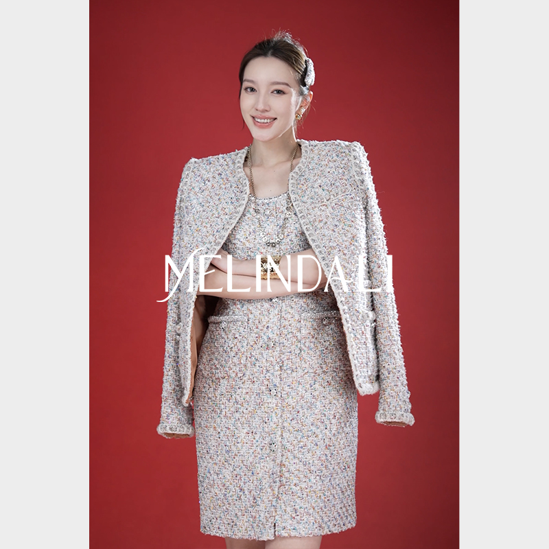 MELINDA LI【繁星绮梦】黑标系列意大利Ubertino宾霸进口小香外套