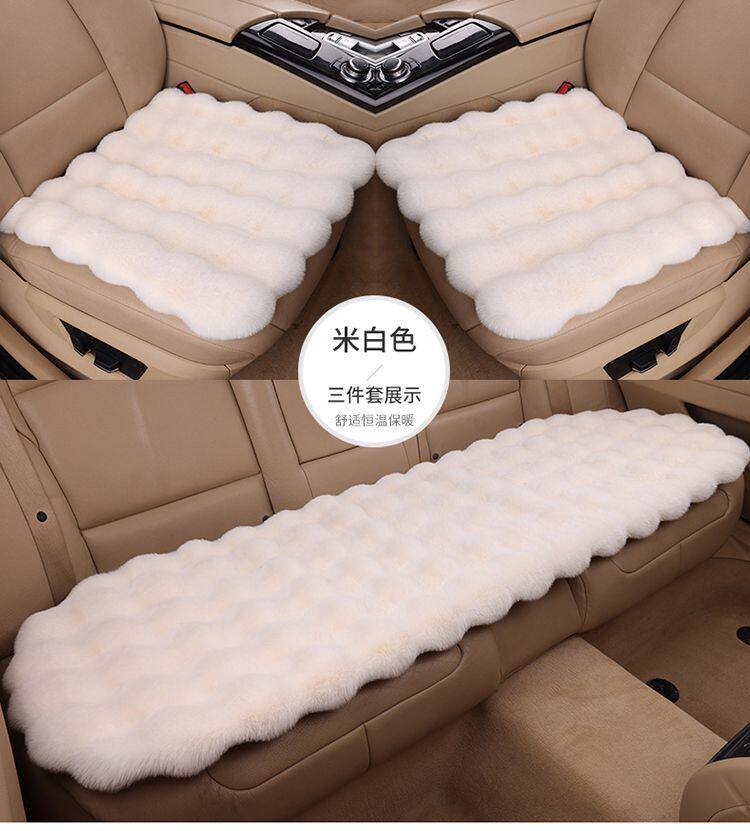 新款汽车坐垫冬季泡泡绒单个屁屁垫车垫座套后排三件套秋冬季保暖