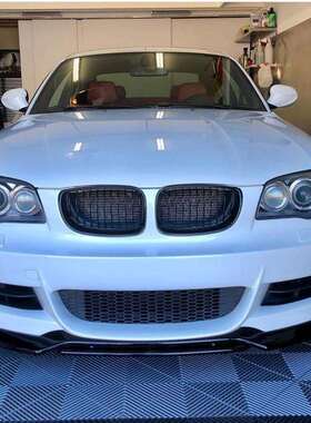 适用宝马1系E82E882008-2013前杠前唇前铲小包围外饰改装