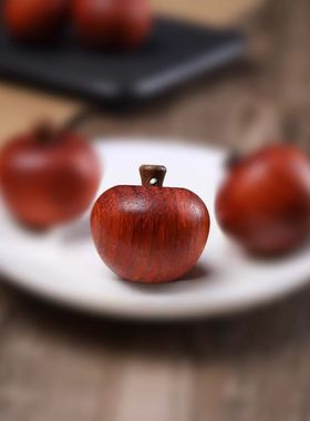 磁铁皮质吊坠 【奇木舍】苹苹安安 可穿绳吊坠 苹果摆件（拍一发