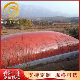 养殖场环保节能沼气设备 软体可折叠红泥沼气池 厂家定制沼气池