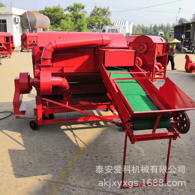 黄豆脱粒机农用谷子高粱打粒机自动进料小麦脱粒机奇亚籽打粒机