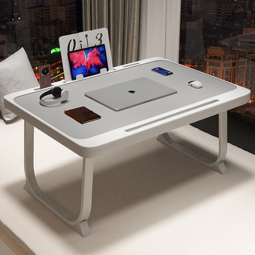 喵同学可折叠收纳床上小桌子宿舍学生写字床上桌学习可收纳床头宿