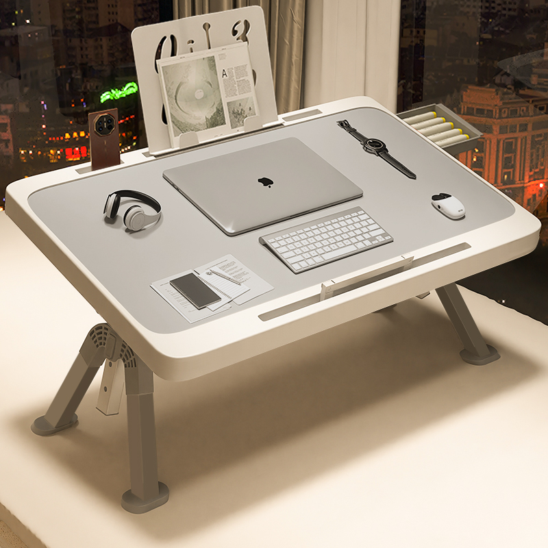 喵同学床上小桌子飘窗可折叠床上桌学生宿舍寝室书桌电脑办公桌懒人卧室坐地学习移动小桌板上铺桌加大多功能