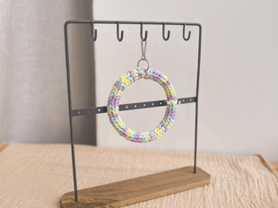 小鸟「甜甜圈」独家小鸟鹦鹉秋千吊环 原创手作 软糯甜甜圈