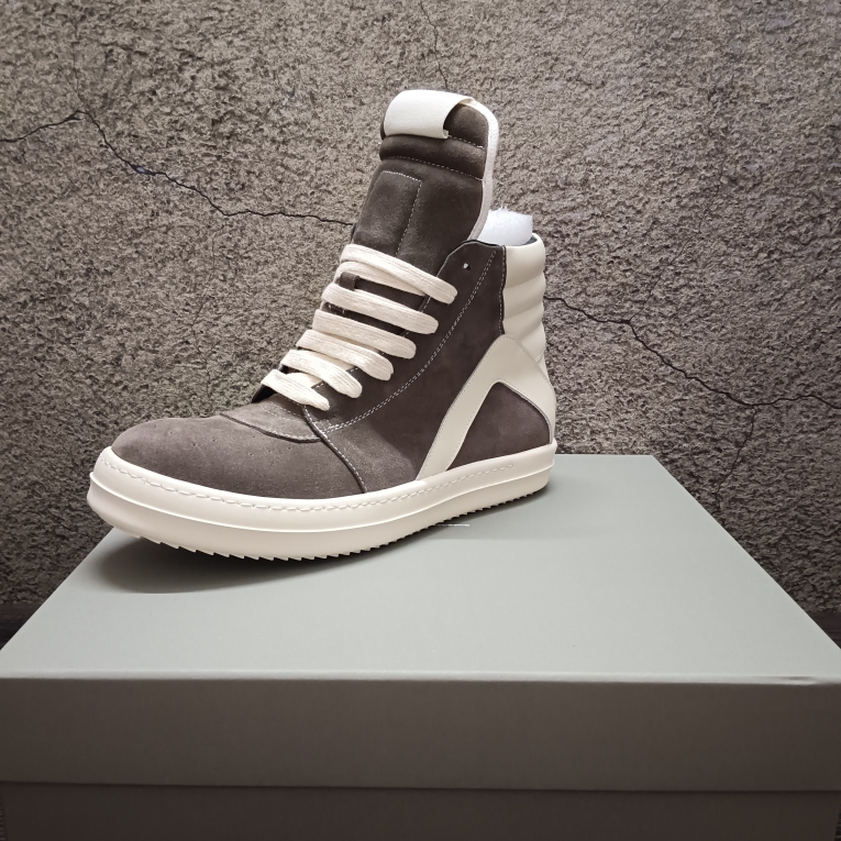RO高帮鞋男真皮倒三角新款