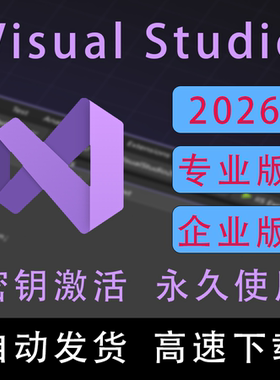 Visual Studio VS2022/2026 最新版专业版企业版激活码序列号密钥