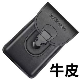 新款防盗头层牛皮手机腰包男士工地干活手机包套可放烟盒挂钥匙穿