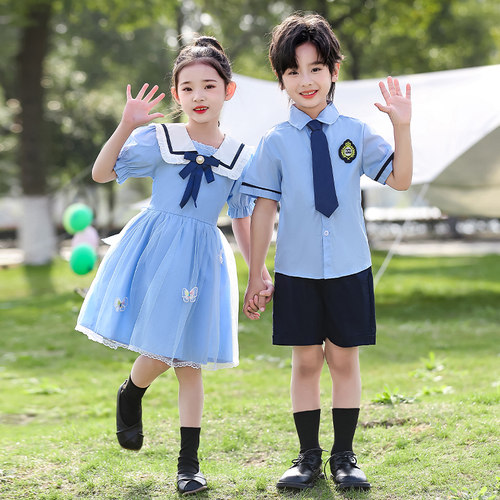六一幼儿园服夏季小学生毕业照服