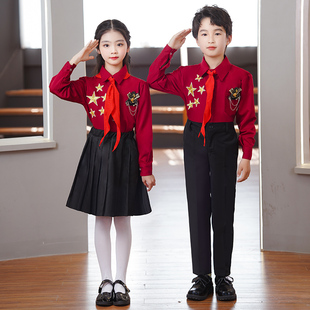 元旦儿童合唱演出服中小学生秋冬季大合唱团表演服装朗诵演讲比赛