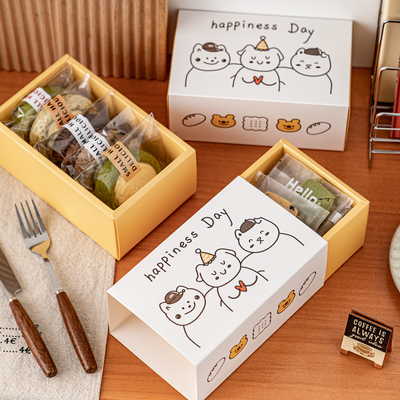 曲奇饼干包装盒常温点心玛德琳司康绿豆糕凤梨酥马卡龙雪花酥礼盒