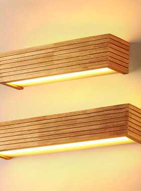 Wooden Bathroom Mirror light Hallway led Wall Lights lamp Be