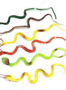 10pcslot Novelty Trick Toys Simulation Snake Whimsy Rubbe