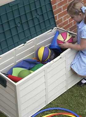 ALWAYE 112X48X54CM Deck Box Indoor/Outdoor Storage Container