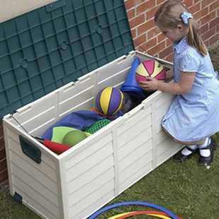 ALWAYE 112X48X54CM Deck Box Indoor/Outdoor Storage Container