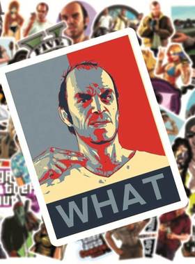 50 PCS GTA Game Stickers for Car Styling Bike Motorcycle Ph