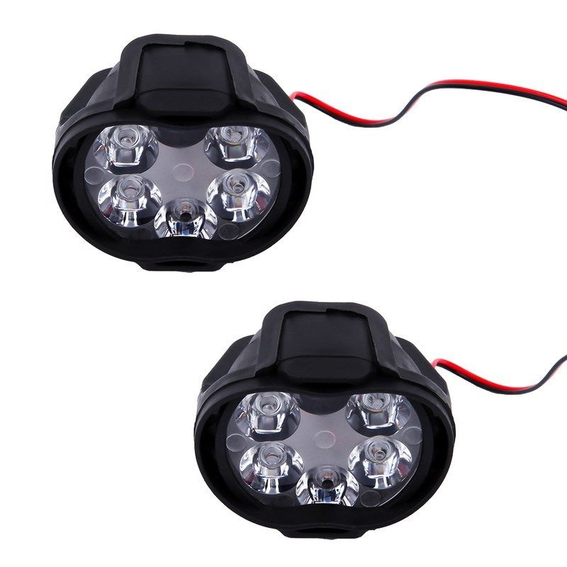 2pcs 6 led auxiliary headlight for motorcycle spotlights la