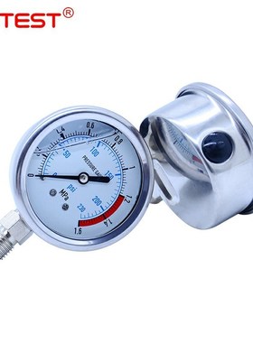0-60MPa Radial stainless steel manometer pressure gauge Air