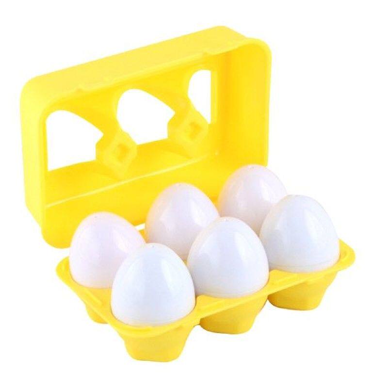 6pcs matching eggs toy puzzle matching games creative