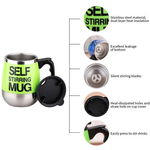Electric Hot Self Stirring Coffee Mug Automatic Self Mixing