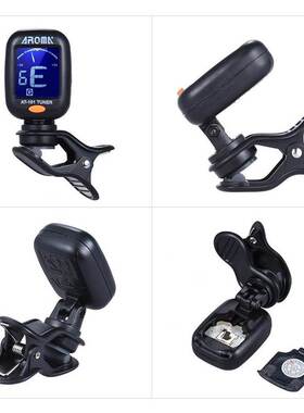 Digital Guitar Tuner Ukulele Violin AROMA Portable with Rota