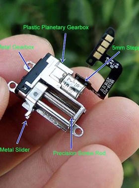 Stroke 10mm Tiny Linear Actuator 5mm Precision Planetary Ful