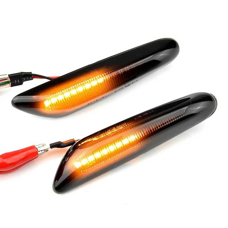 Dynamic LED Fender Light Side Marker For BMW E60 E61 E90 E91
