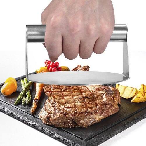 Stainless Steel Burger Press Round Non-Stick Bacon Grill