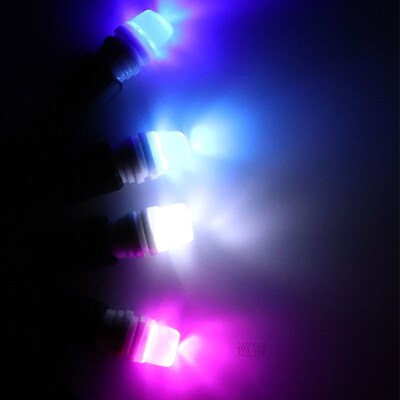 100X T10 W5W 3D LED White Red Blue Lights Car Side direction