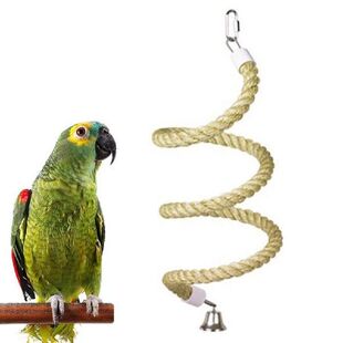 Cage Decor Chewing Hanging Toy Bell Pet Bird Parrot Stand