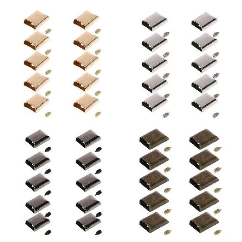 10 Buah Kerajinan Kulit DIY Logam Ritsleting Ekor Klip