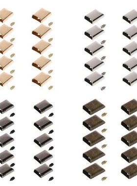 10 Buah Kerajinan Kulit DIY Logam Ritsleting Ekor Klip