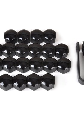 20pcs Black Wheel Lug Nut Center Cover Caps 321601173A + Rem