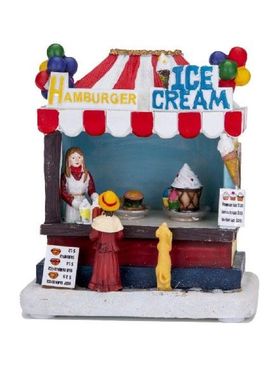 Ice Cream Small House Musical Ornament Collectable