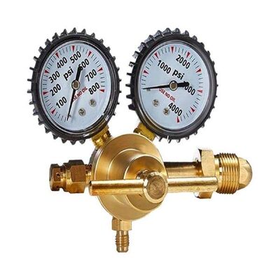 Brass Nitrogen Gas Regulator 0-4000kPa 0-800 PSI Delivery