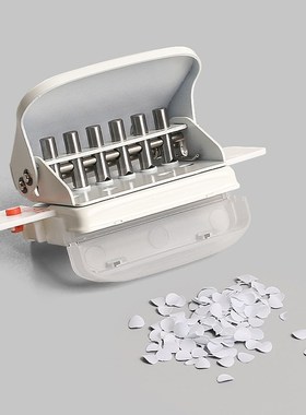 KW-trio 6-Hole Paper Punch Handheld Metal Hole Puncher Capac