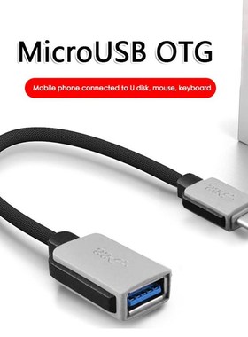 Nylon Braided Cable USB 3.1 Type C Male to USB Female Data