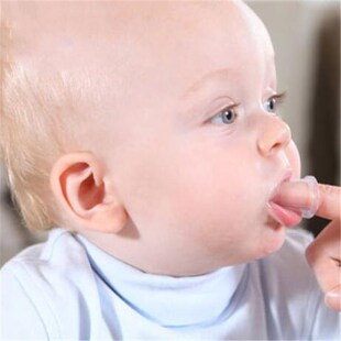 Lollipop Baby Deciduous Tooth Brush Tongue Cleaner Child To