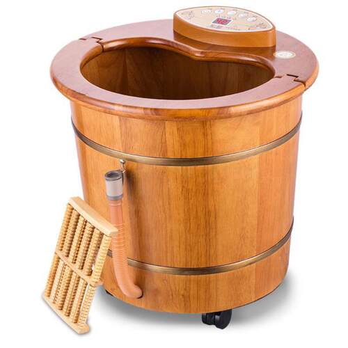 Bubble Foot Barrel Oak Foot Massage Bath Wash Footbath