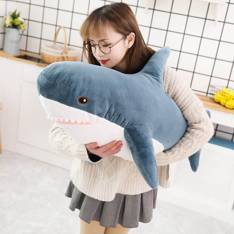 15-140cm Giant Shark Plush Toy Soft Stuffed Speelgoed Animal